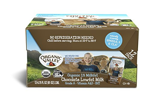 Organic Valley Chocolate Milk Boxes Shelf Stable 1 Milk Healthy Snacks Pack of 12 Organic Valley Chocolate Milk Boxes Shelf Stable 1 Milk Healthy Snacks Pack of 12