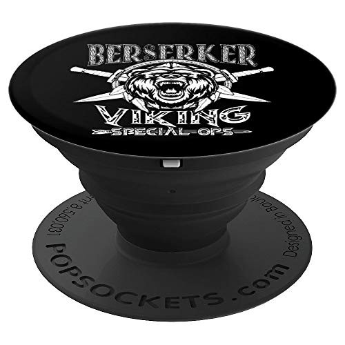 Berserker Viking Bear Norse Heritage PopSockets Grip and Stand for Phones and Tablets