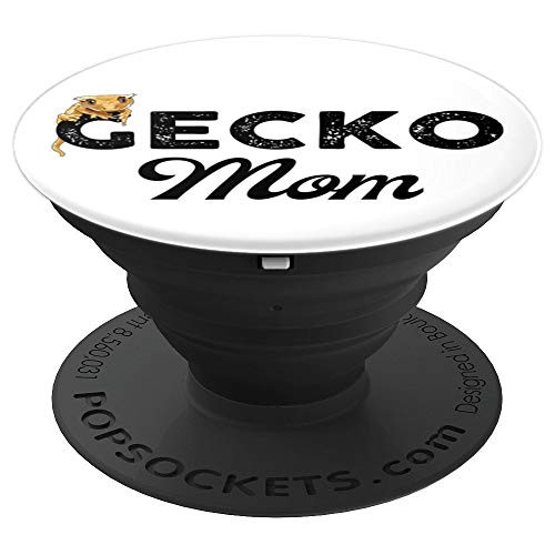Gecko Mom Crested Gecko Crestie Reptile Mom Cute Gecko PopSockets Grip and Stand for Phones and Tablets