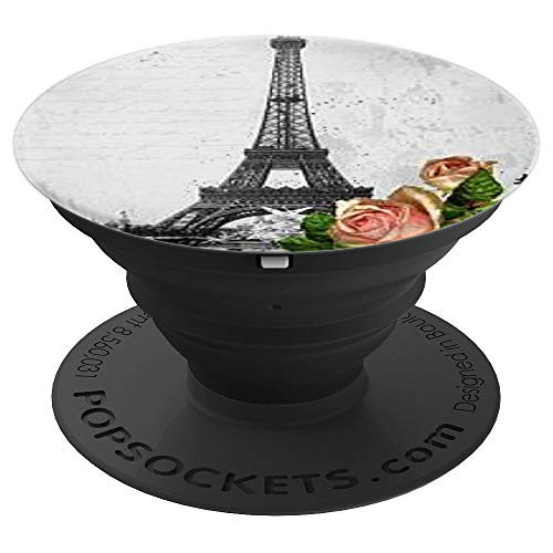 Eiffel Tower Pop Socket  Cute France Rose Pop Socket PopSockets Grip and Stand for Phones and Tablets