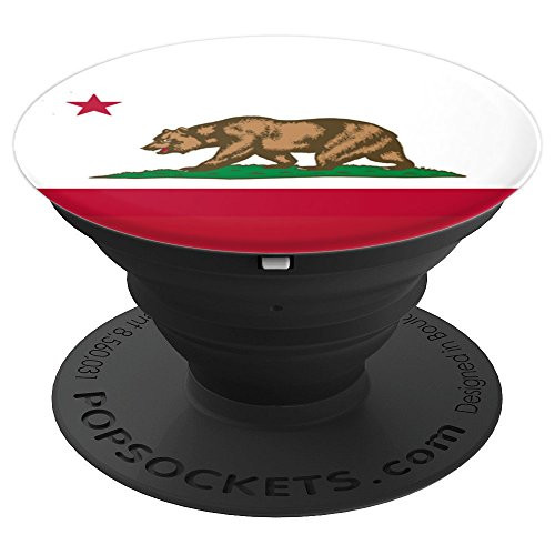 California Bear Republic State Flag 1846 PopSockets Grip and Stand for Phones and Tablets