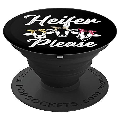Cow Heifer Please PopSockets Grip and Stand for Phones and Tablets