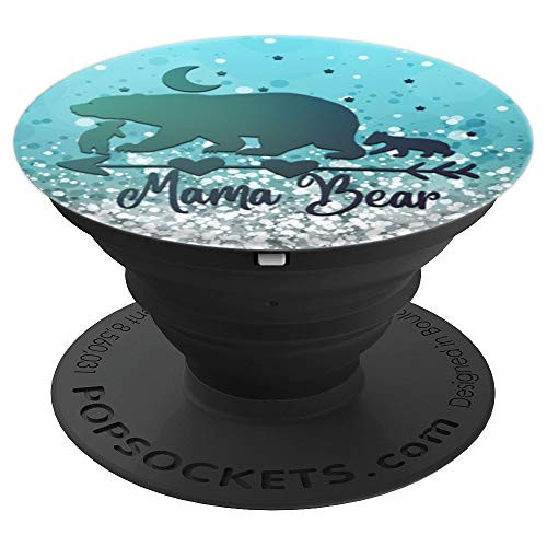 Teal Navy Blue Mama Bear Two Cubs On Light Ice Blue PopSockets Grip and Stand for Phones and Tablets Teal Navy Blue Mama Bear Two Cubs On Light Ice Blue PopSockets Grip and Stand for Phones and Tablets