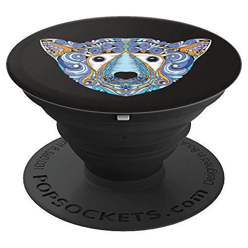 Cute Polar Bear Pattern PopSockets Grip and Stand for Phones and Tablets