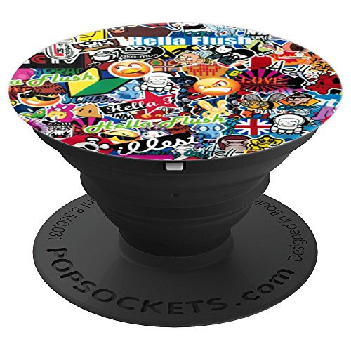 Sticker Bomb Graffiti Emoticon PopSockets Grip and Stand for Phones and Tablets
