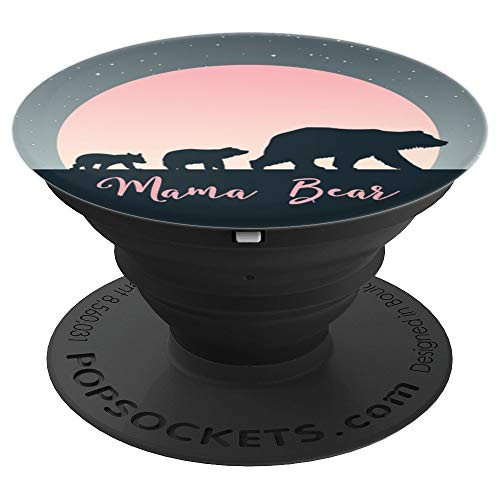 Mama Bear with 2 Cubs Pink Moon Stars Phone Grip For Mom PopSockets Grip and Stand for Phones and Tablets Mama Bear with 2 Cubs Pink Moon Stars Phone Grip For Mom PopSockets Grip and Stand for Phones and Tablets