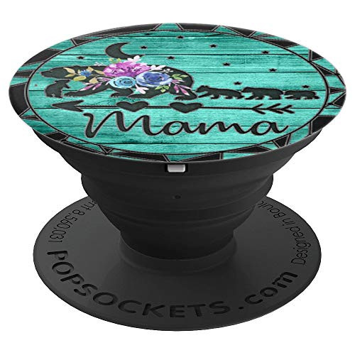Purple Blue Floral Mama Bear Four Cubs Vintage Mint mother PopSockets Grip and Stand for Phones and Tablets Purple Blue Floral Mama Bear Four Cubs Vintage Mint mother PopSockets Grip and Stand for Phones and Tablets