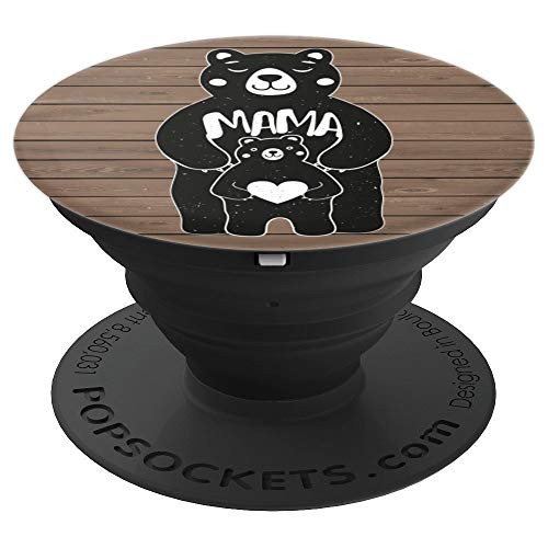 Mama Bear Mom Gift PACJ2434 PopSockets Grip and Stand for Phones and Tablets