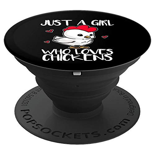 Just A Girl Who Loves Chickens Cute Hen Chicken Costume PopSockets Grip and Stand for Phones and Tablets