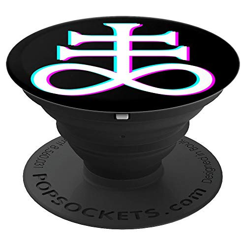 Occult Satanic Leviathan Cross Satanism Devils Cross PopSockets Grip and Stand for Phones and Tablets