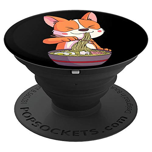 Ramen Corgi Kawaii Anime Dog Shirt Japanese Food Lover Gift PopSockets Grip and Stand for Phones and Tablets