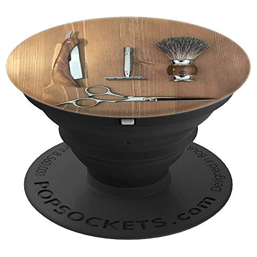 Barber Hair Design Wood Gift for Hairdresser and Stylist PopSockets Grip and Stand for Phones and Tablets Barber Hair Design Wood Gift for Hairdresser and Stylist PopSockets Grip and Stand for Phones and Tablets