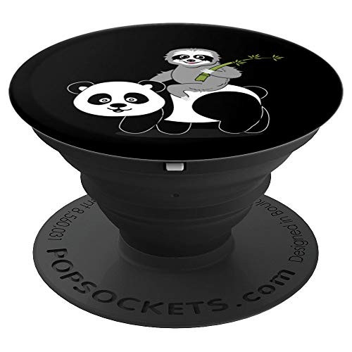 Panda Accessory Sloth Black Cool Cute Gift PopSockets Grip and Stand for Phones and Tablets Panda Accessory Sloth Black Cool Cute Gift PopSockets Grip and Stand for Phones and Tablets