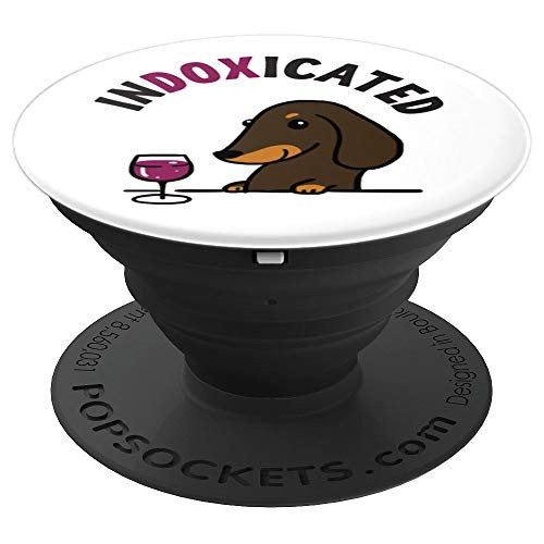 Dachshund Dog Doxie Saying White Cute Funny Gift PopSockets Grip and Stand for Phones and Tablets