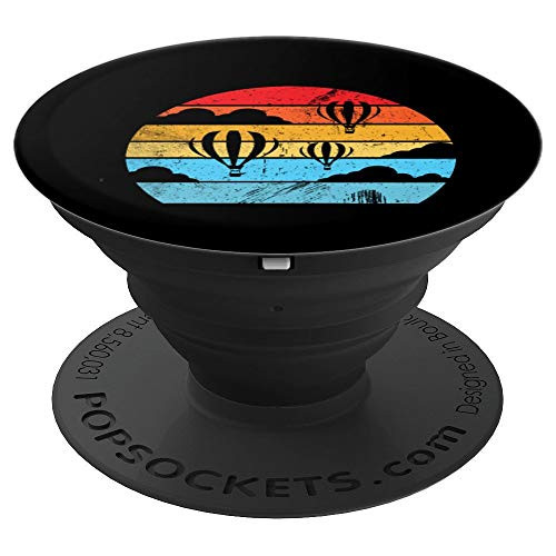 Vintage Hot Air Balloon Gifts Graphic Sky Festival Rides PopSockets Grip and Stand for Phones and Tablets