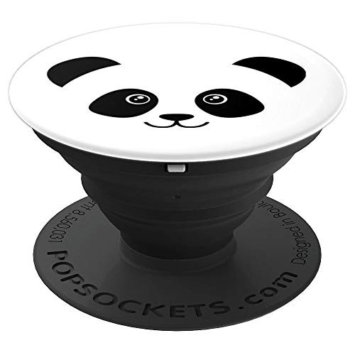 Panda Face Cute Bear Lover Gift PopSockets Grip and Stand for Phones and Tablets