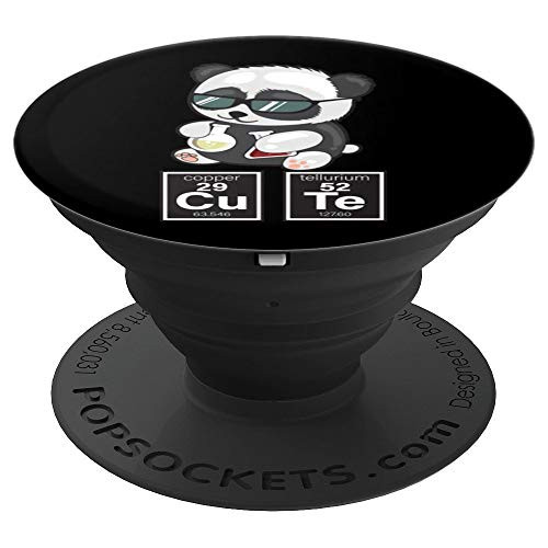 Chemistry Panda Bear CuTe Periodic Table Funny Chemist Gift PopSockets Grip and Stand for Phones and Tablets