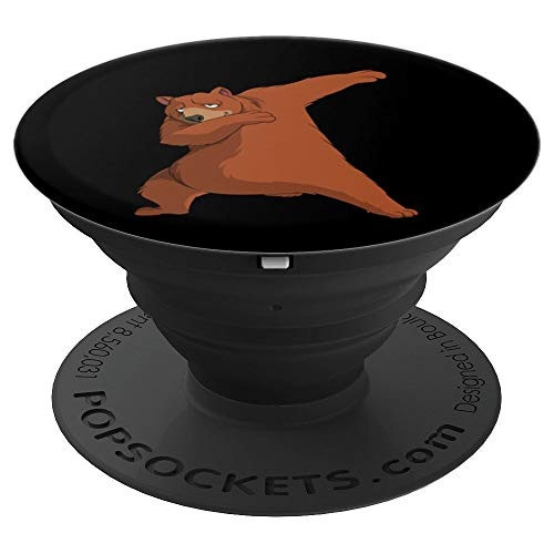 Funny Dabbing Bear Gift  Cute Teddy Dance Lover Boys Girls PopSockets Grip and Stand for Phones and Tablets