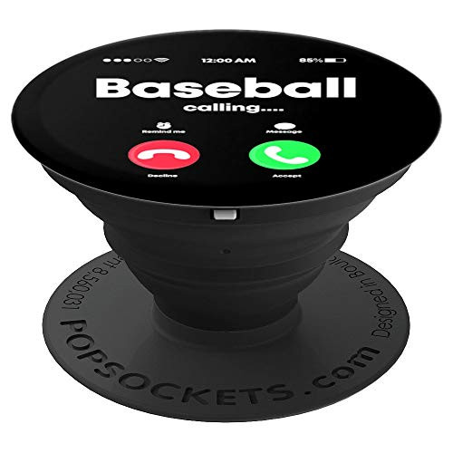 Baseball Calling Phone Cool Softball USA Sports Player Gift PopSockets Grip and Stand for Phones and Tablets Baseball Calling Phone Cool Softball USA Sports Player Gift PopSockets Grip and Stand for Phones and Tablets
