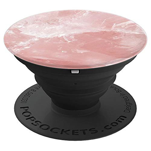 Pink Rose Gold Quartz Cute Pattern for Girls PopSockets Grip and Stand for Phones and Tablets