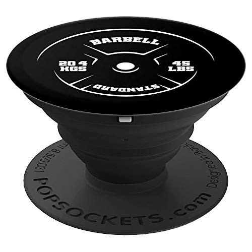 Barbell Weight Plate Fitness Workout Trainer Gift PopSockets Grip and Stand for Phones and Tablets Barbell Weight Plate Fitness Workout Trainer Gift PopSockets Grip and Stand for Phones and Tablets
