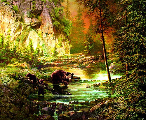 Sunsout 2019 Bearly Daylight by Artist Roberta Wesley 1000 Piece Bears Jigsaw Puzzle