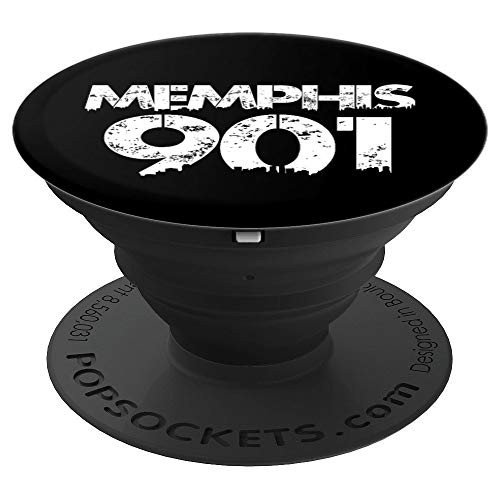 MEMPHIS 901 Area Code Distressed Gritty Phone Accessory PopSockets Grip and Stand for Phones and Tablets