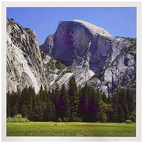 3dRose Half Dome, Meadow, Yosemite NP, California, USA - Greeting Cards, 6 x 6", Set of 6 (gc_191643_1)