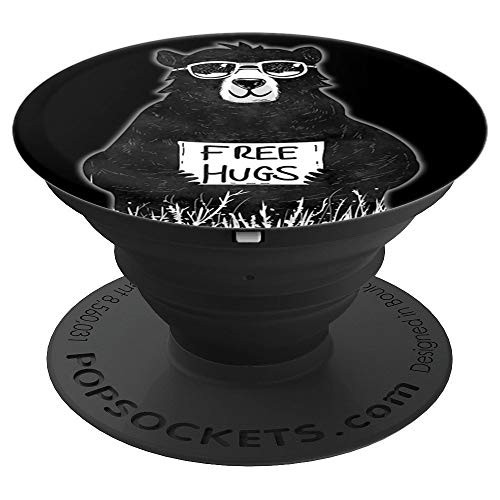 Free Hugs from Hipster Bear PopSockets Grip and Stand for Phones and Tablets