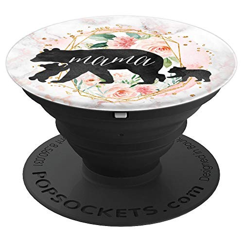 Mama Bear Two Baby Cubs Twins Blush Pink Two Children PopSockets Grip and Stand for Phones and Tablets Mama Bear Two Baby Cubs Twins Blush Pink Two Children PopSockets Grip and Stand for Phones and Tablets