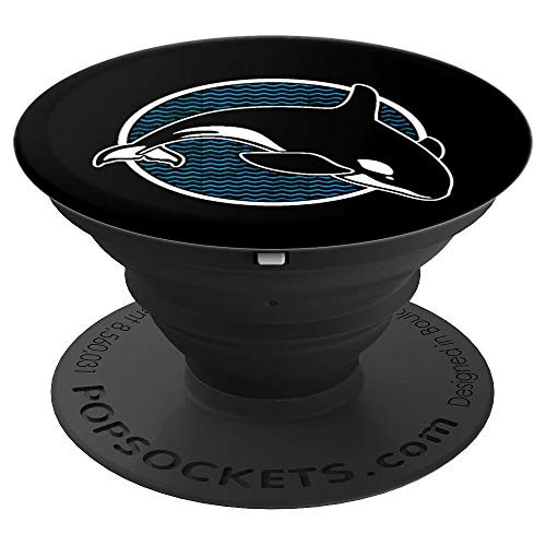 Killer Whale Popsocket Orca Aquatic Sea Ocean Distressed PopSockets Grip and Stand for Phones and Tablets