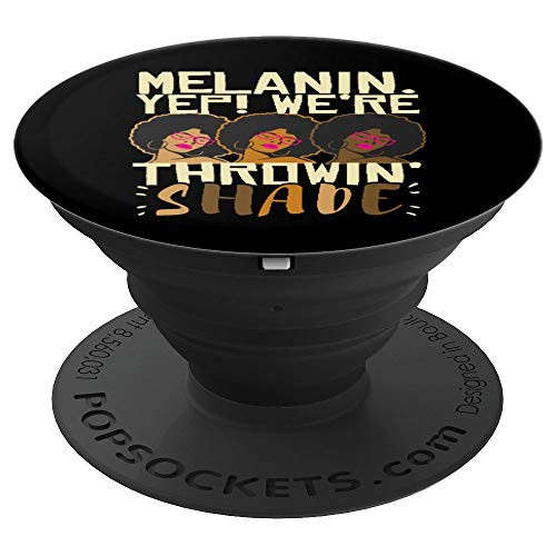 Black Queen History Month Melanin African American Women PopSockets Grip and Stand for Phones and Tablets