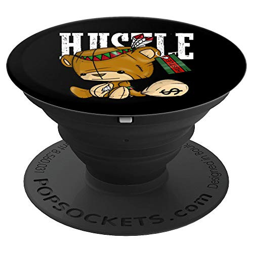 Bear Hustle Shirt with Native American Spirit PopSockets Grip and Stand for Phones and Tablets