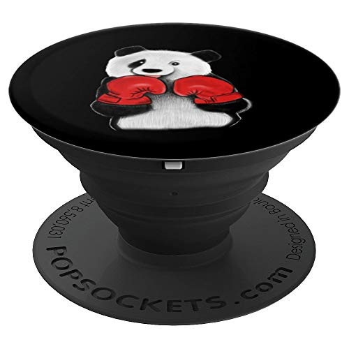 Cute Panda Bear Funny Boxer Animal PopSockets Grip and Stand for Phones and Tablets