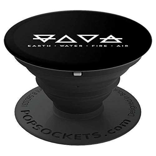 Earth Water Fire Air Text  Alchemy Elements PopSockets Grip and Stand for Phones and Tablets