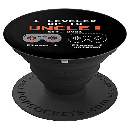 Leveled Up To Uncle 2021 Gamer Pregnancy Announcement Gift PopSockets Grip and Stand for Phones and Tablets Leveled Up To Uncle 2021 Gamer Pregnancy Announcement Gift PopSockets Grip and Stand for Phones and Tablets