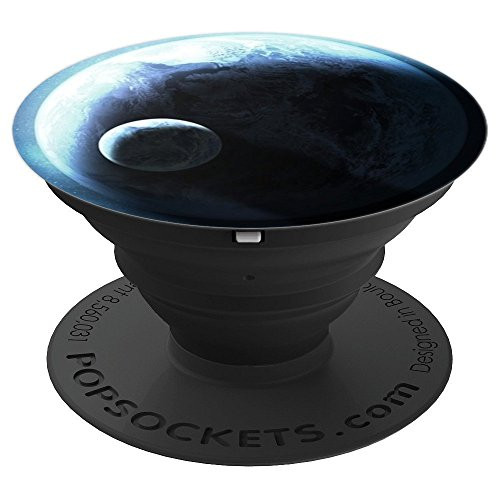 Planet Earth  Moon Science Gifts Solar System PopSockets Grip and Stand for Phones and Tablets