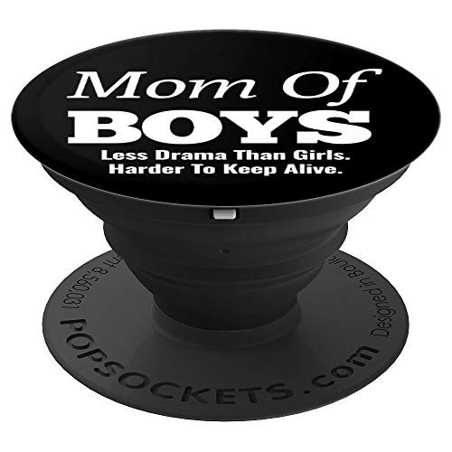 Mothers Day Mom of Boys PopSockets Grip and Stand for Phones and Tablets Mothers Day Mom of Boys PopSockets Grip and Stand for Phones and Tablets