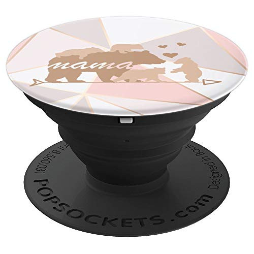 Mama Bear 4 Cubs Heart Arrows Pink Mothers Day Gifts Mom Her PopSockets Grip and Stand for Phones and Tablets
