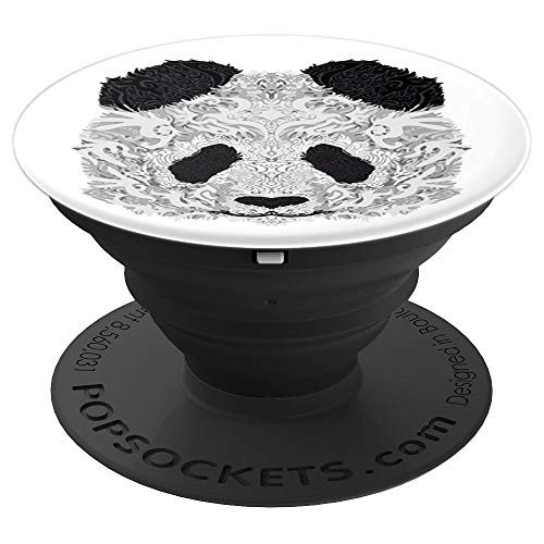 Panda Bear Face Design PopSockets Grip and Stand for Phones and Tablets