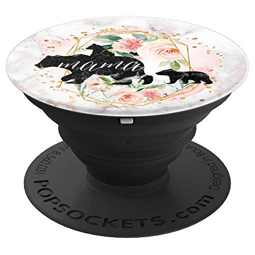 Mama Bear Two Baby Cubs Twins Blush Pink Marble Floral PopSockets Grip and Stand for Phones and Tablets Mama Bear Two Baby Cubs Twins Blush Pink Marble Floral PopSockets Grip and Stand for Phones and Tablets