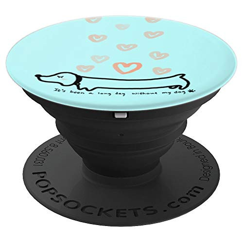 Cute Wiener Dog Dachshund Graphic PopSocket PopSockets Grip and Stand for Phones and Tablets