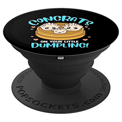 Baby Shower Little Dumpling Dim Sum Pun PopSockets Grip and Stand for Phones and Tablets