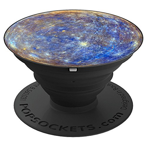 Planet Mercury Science Gifts Solar System PopSockets Grip and Stand for Phones and Tablets