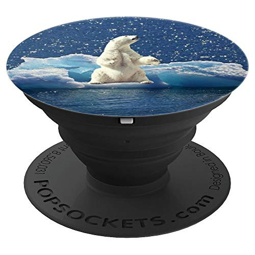 Polar Bear Iceberg Ice Floe North Pole PopSockets Grip and Stand for Phones and Tablets