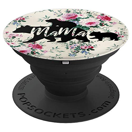 Mama Bear 2 Cub Cute Gift for 2nd Time Mom Mothers Day 2019 PopSockets Grip and Stand for Phones and Tablets