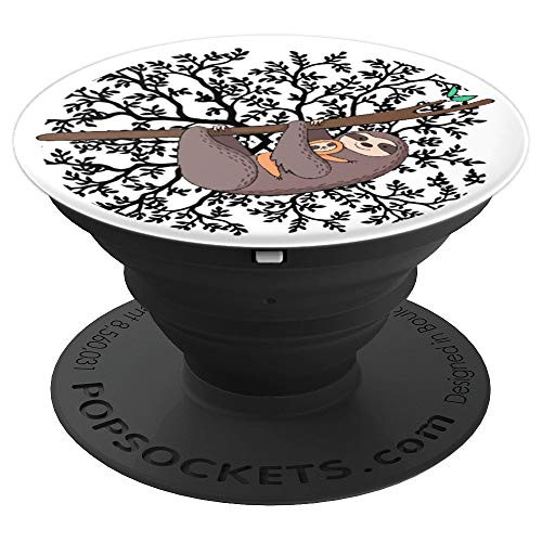 Sloth Pop Socket  Cute Tree Branch Animal Lazy Baby Sloth PopSockets Grip and Stand for Phones and Tablets