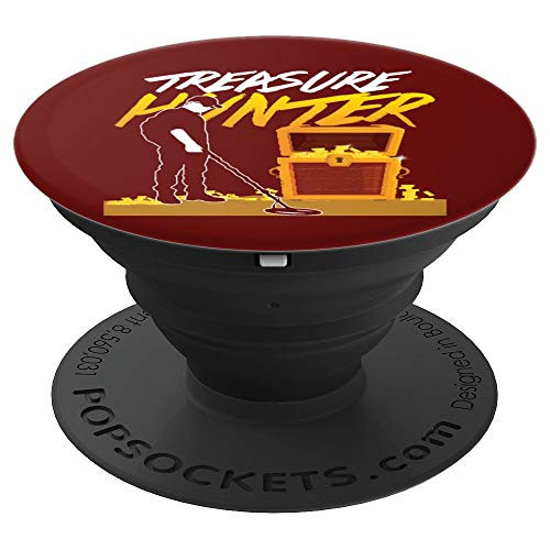 Treasure Hunter Metal Detector Geocacher Geocaching Hunting PopSockets Grip and Stand for Phones and Tablets