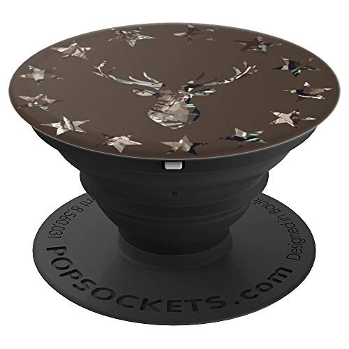 Camouflage Deer Hunting Bow Hunter 13 Stars Circle Buckwear PopSockets Grip and Stand for Phones and Tablets