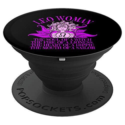 Leo Woman Zodiac Sign July and August Birthday Gift Girls PopSockets Grip and Stand for Phones and Tablets Leo Woman Zodiac Sign July and August Birthday Gift Girls PopSockets Grip and Stand for Phones and Tablets